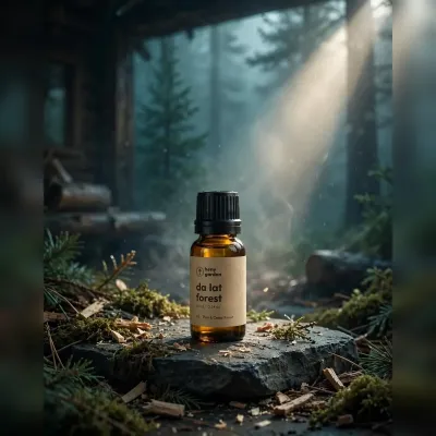 Tinh dầu 10ml – tông gỗ xanh trầm cho góc thư giãn